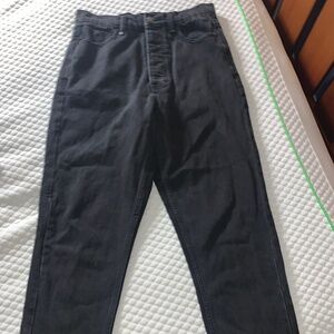 Black button front jeans by Thrills sz 6